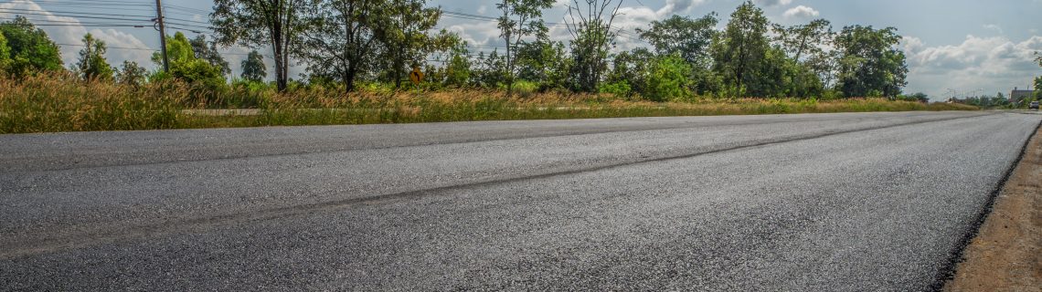 Paved road with longitudinal joint.