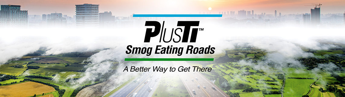 Smog eating technology for asphalt and concrete pavement.