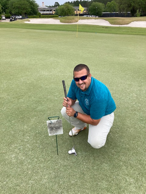 PTI Operations Construction Manager, Mike Faustini at the Construction Career Days Golf Tournament in Northeast Florida.